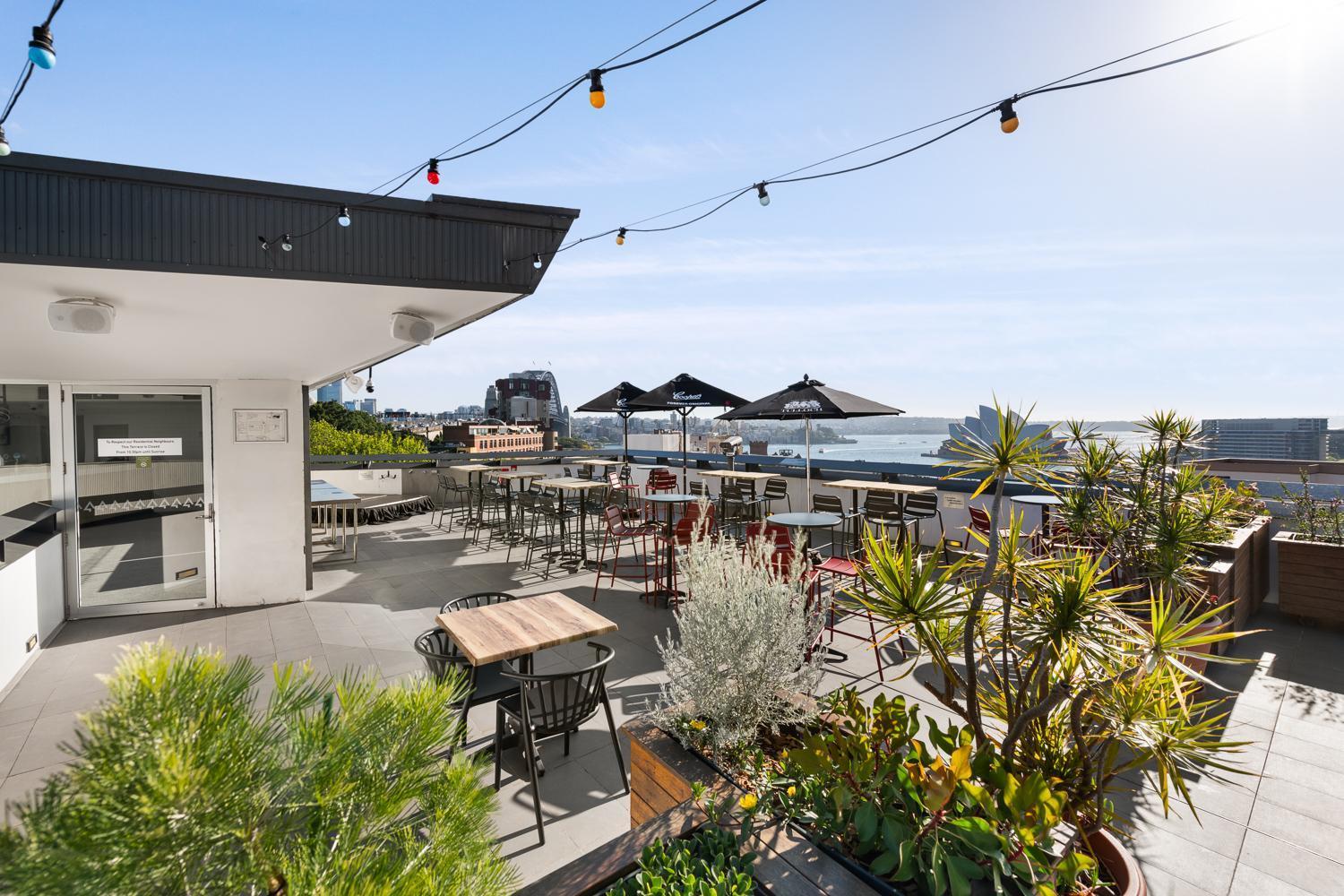 Yha Sydney Harbour Pansiyon Dış mekan fotoğraf Rooftop bar